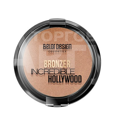 Бронзер для лица Belor Design Incredible Hollywood эффект теплого загара, тон 1, бежевый
