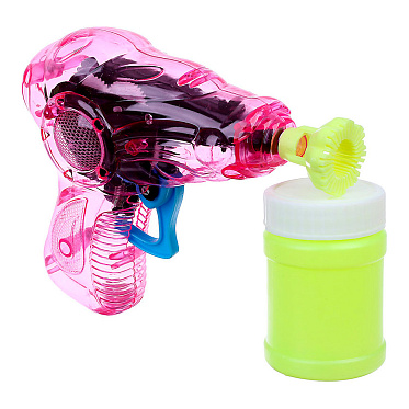 Мыльные пузыри 728874 Funny toys Прозрачный пистолет, 50 мл