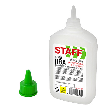 Клей ПВА Staff 227387 Everyday, с дозатором, 125 г