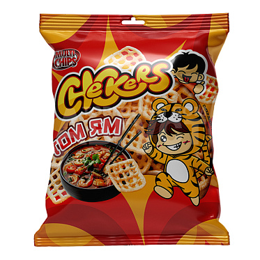 Чипсы Chekers Том ям, 70 г