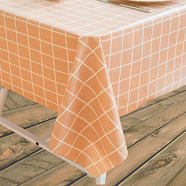 Скатерть SKS-13 Клетка 137*137 см, полиэстер, в ассортименте