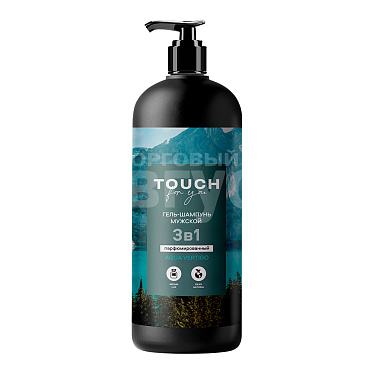 Гель для душа Touch for you Aqua Vertigo, 3 в 1, мужской, 1 л