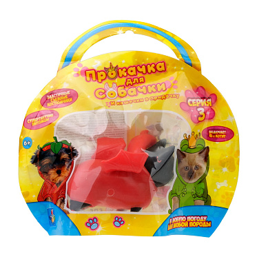 Игрушка Т23804 Прокачка для собачки,тянущиеся собачки и кошечки, 10 см в ассортименте