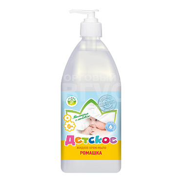 Мыло жидкое детское Flora Ромашка, 1 л