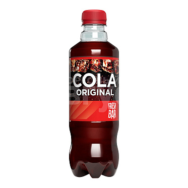 Вода газированная Fresh Bar Cola Original, безалкогольный, сильногазированный, 0,48 л