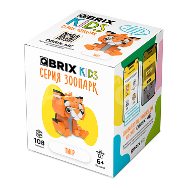 Конструктор QBRIX 30043 Тигр 108 деталей