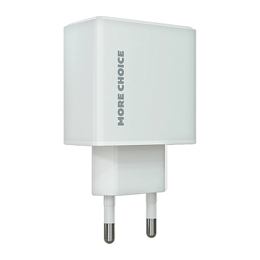 Зарядное устройство MoreChoice NC61 СЗУ USB+Type-C PD 20W+QC3.0 3.0A, белый