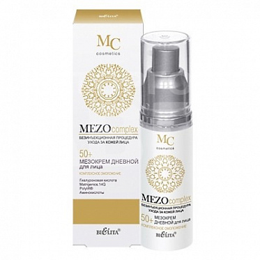 Мезо-Крем для лица Белита MEZOcomplex 50+ дневной, комплексное омоложение, 30 мл