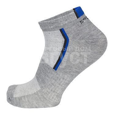 Носки мужские Oemen VM320 хлопковые, спортивные с полосками и надписью Sport, серый, размер 27