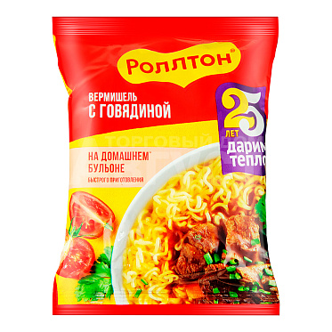 Лапша Роллтон 60г Говядина