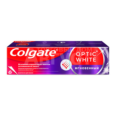 Зубная паста Colgate Optic White Мгновенный отбеливающая, 75 мл