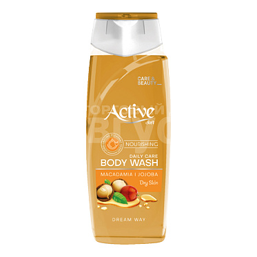 Гель для душа Active CARE & BEAUTY парфюмированный, питание, с экстрактом жожоба, 400 мл
