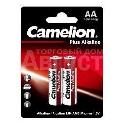 Батарейка Camelion Plus LR6 алкалиновая, блистер, 2 шт