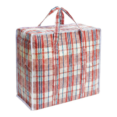 Сумка SHP-19-2 хозяйственная, Клетка красная 40*35*18 см