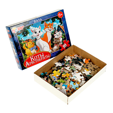 Пазл Умные игры 4660254456105 Коты Аристократы. В коробке.104 эл 190х141х35 мм., картон