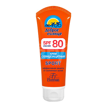 Крем для загара Floresan Солнцезащитный для лица и тела SPF 80, 60 мл