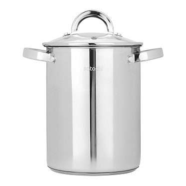 Кастрюля SATOSHI 822-305 со стекл.крышкой, сеткой, индукция 16х21 см, из нержавеющей стали, 4 л