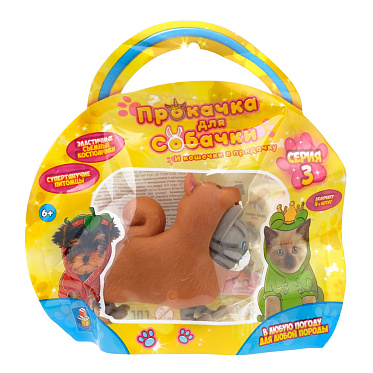 Игрушка Т23804 Прокачка для собачки,тянущиеся собачки и кошечки, 10 см в ассортименте