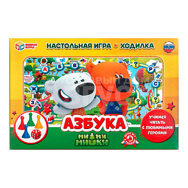 Настольная игра Умные игры 4690590182659 Азбука. Ми-Ми-Мишки, игра-ходилка в блистере