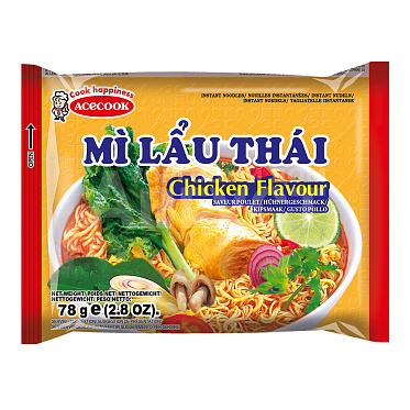 Вермишель быстрого приготовления MI LAU THAI со вкусом курицы, 78 г