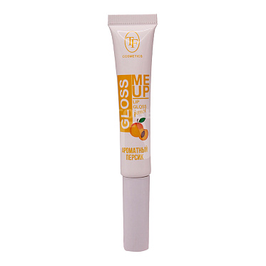 Блеск для губ Triumf Juice Gloss с ультраглянцевым эффектом, Ароматный персик, тон 02