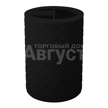 Стакан для зубных щеток Plast Team PT502310028 Black, пластик
