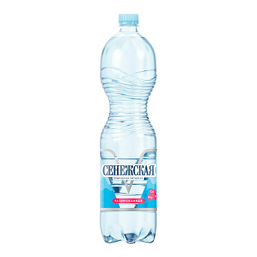 Вода газированная Сенежская пластиковая бутылка, 1,5 л