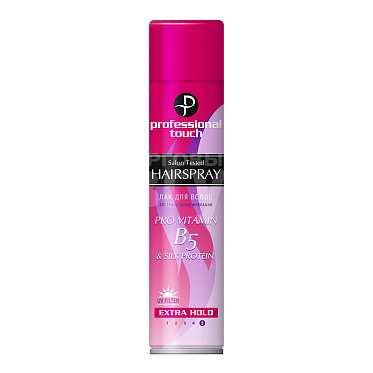 Лак для волос B5 Professional Touch Pro vitamin B5 & Silk Protein, экстрасильная фиксация, 265 мл