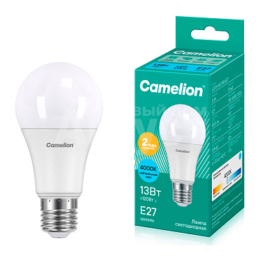 Лампа светодиодная Camelion 13-A60/845/E27 13Вт 220В нейтральный свет