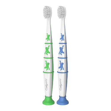 Зубная щетка детская Colgate Для детей 2-9 лет (1+1) супермякие