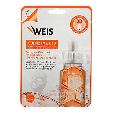 Маска для лица Weis 3D с коэнзимом Q10, 23 г