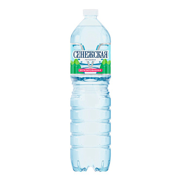 Вода негазированная Сенежская пластиковая бутылка, 1,5 л
