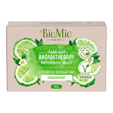 Мыло туалетное BioMio BIO-SOAP Бергамот и Зеленый чай, 90 г