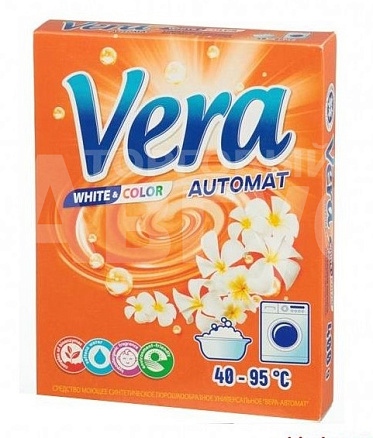 Стиральный порошок Vera автомат, универсальный, красная пачка, 400 г