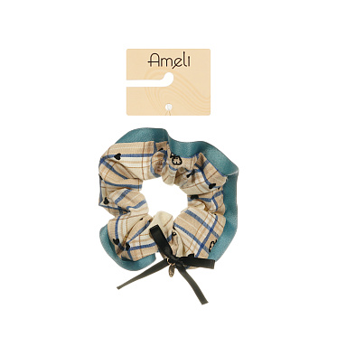 Резинка для волос Ameli TKP25063055 объёмная, клетка