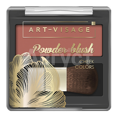 Румяна компактные Art-Visage Powder Blush, sunset, тон 304