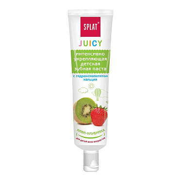Зубная паста Splat детская Juicy киви-клубника, для всех возрастов, 35 мл