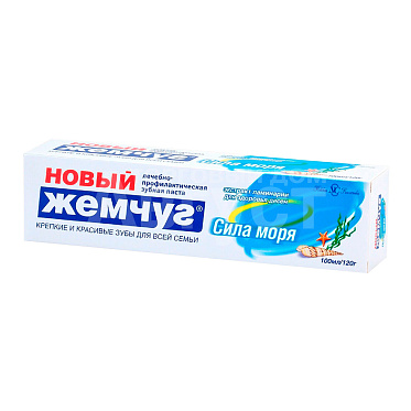 Зубная паста Жемчуг новый Сила моря, 100 мл