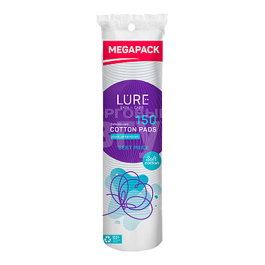 Ватные диски Lure круглые, 150 шт