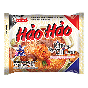 Лапша быстрого приготовления Hао-Нао с кимчи, 77 г