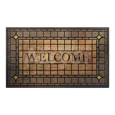 Коврик дверной 11931 HCM-04 45*75 см, флокированый из переработанной резины