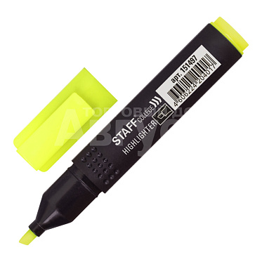 Текстовыделитель Staff 151497 College STICK HL-497 линия 1-4 мм, желтый
