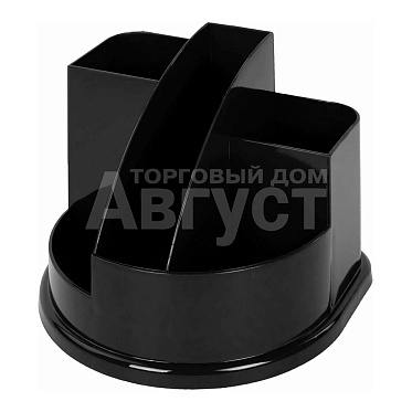Органайзер Brauberg 238096 BRAUBERG STYLE, 5 отделений, 132х122х108 мм,, пластик, черный