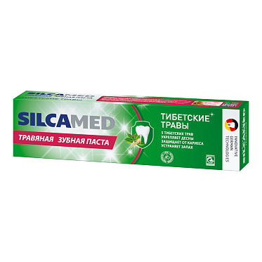Зубная паста SILCAMED Тибетские травы, 130 г