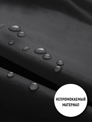 Дождевик на кнопках с капюшоном из материала EVA, цвет черный