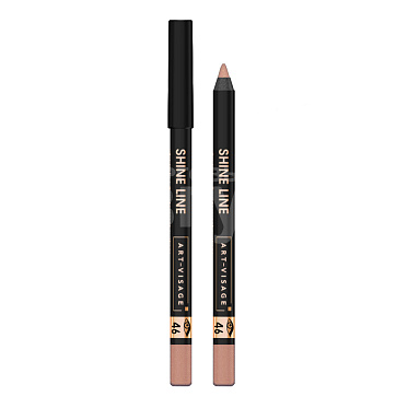 Карандаш для глаз Art-Visage Shine Line устойчивый водостойкий, розовое золото, тон 46