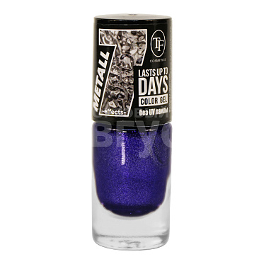 Лак для ногтей Triumf Color Gel Metall Сапфировое золото, тон 345, 8 мл