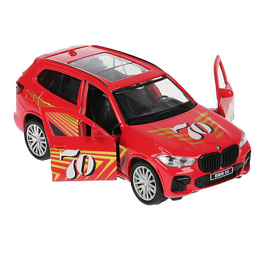 Машина X5-12SLSRT-RD Технопарк BMW X5 M-SPORT двери багаж открываются, 12 см, металл