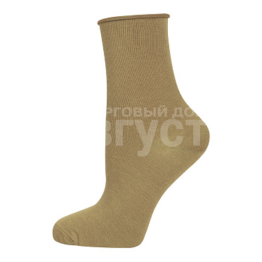 Носки женские Oemen FD-5 хлопковые, без резинки, размер 23, хаки