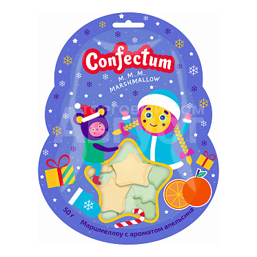 Маршмеллоу Confectum аромат апельсина, 50 г